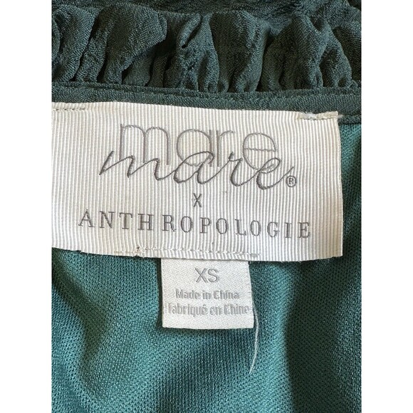 Mare Mare X Anthropologie Size XS Tiered Anne Dress Puff Sleeve Boho Peasant - Picture 15 of 16